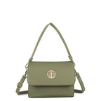 Women's Long & Son Medium Cross Body and Shoulder Bag 23362 - Green