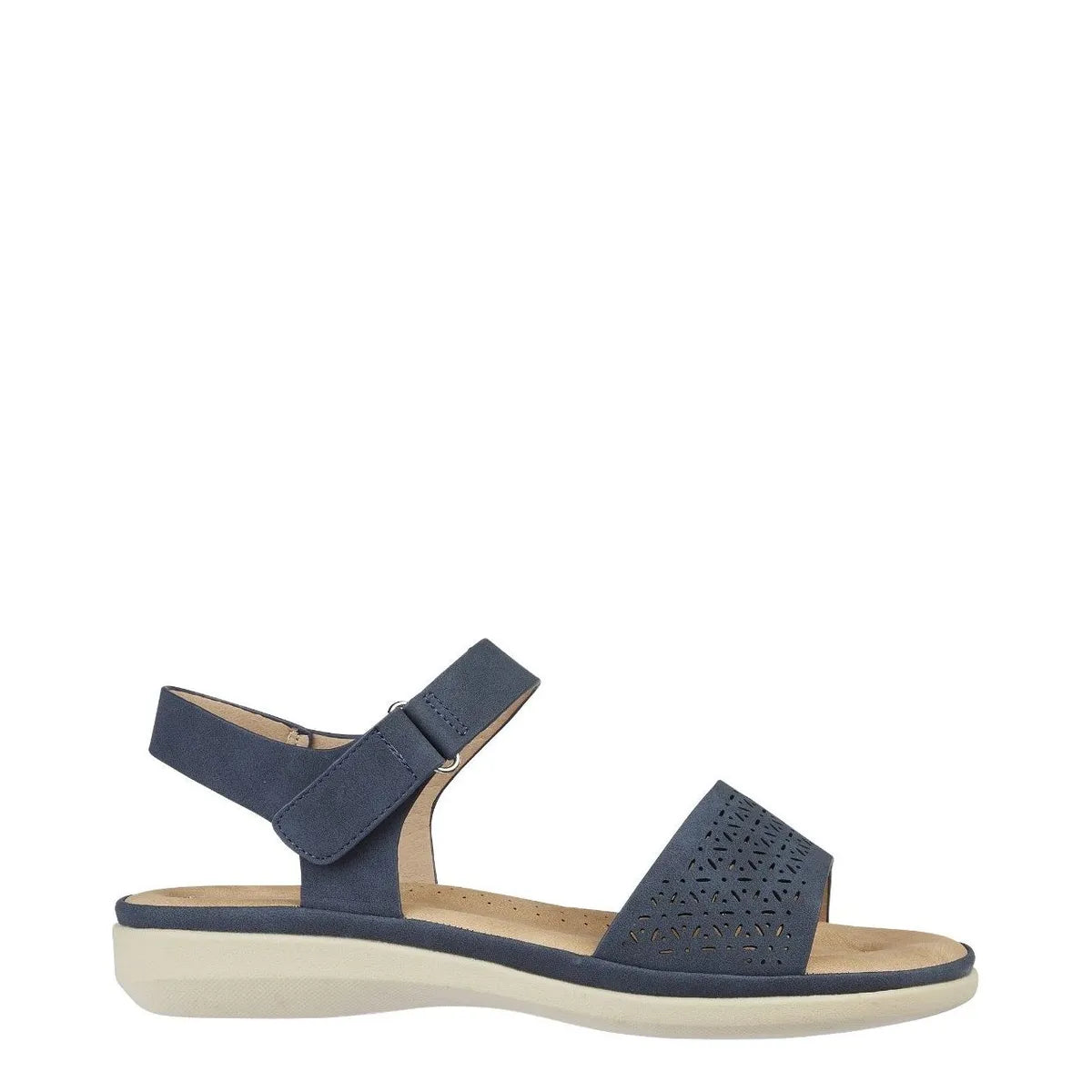 Women's JO & JOE Florence Lightweight Flower Trim Sandals - Navy