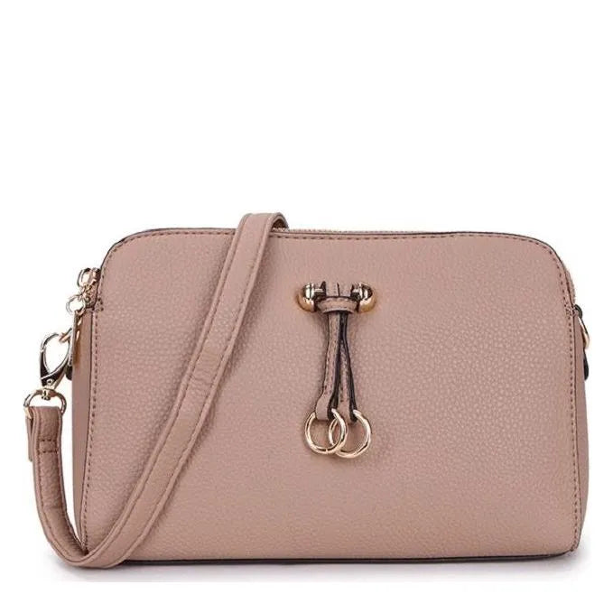 Women's Long & Son Medium Shoulder & Cross Body Hand Bags 23327 - Khaki