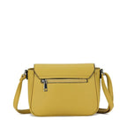Women's Long & Son Cross Body & Shoulder Hand Bag S-082 - Light Yellow