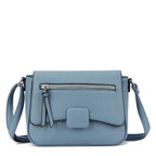 Women's Long & Son Cross Body & Shoulder Hand Bag S-082 - Denim Blue