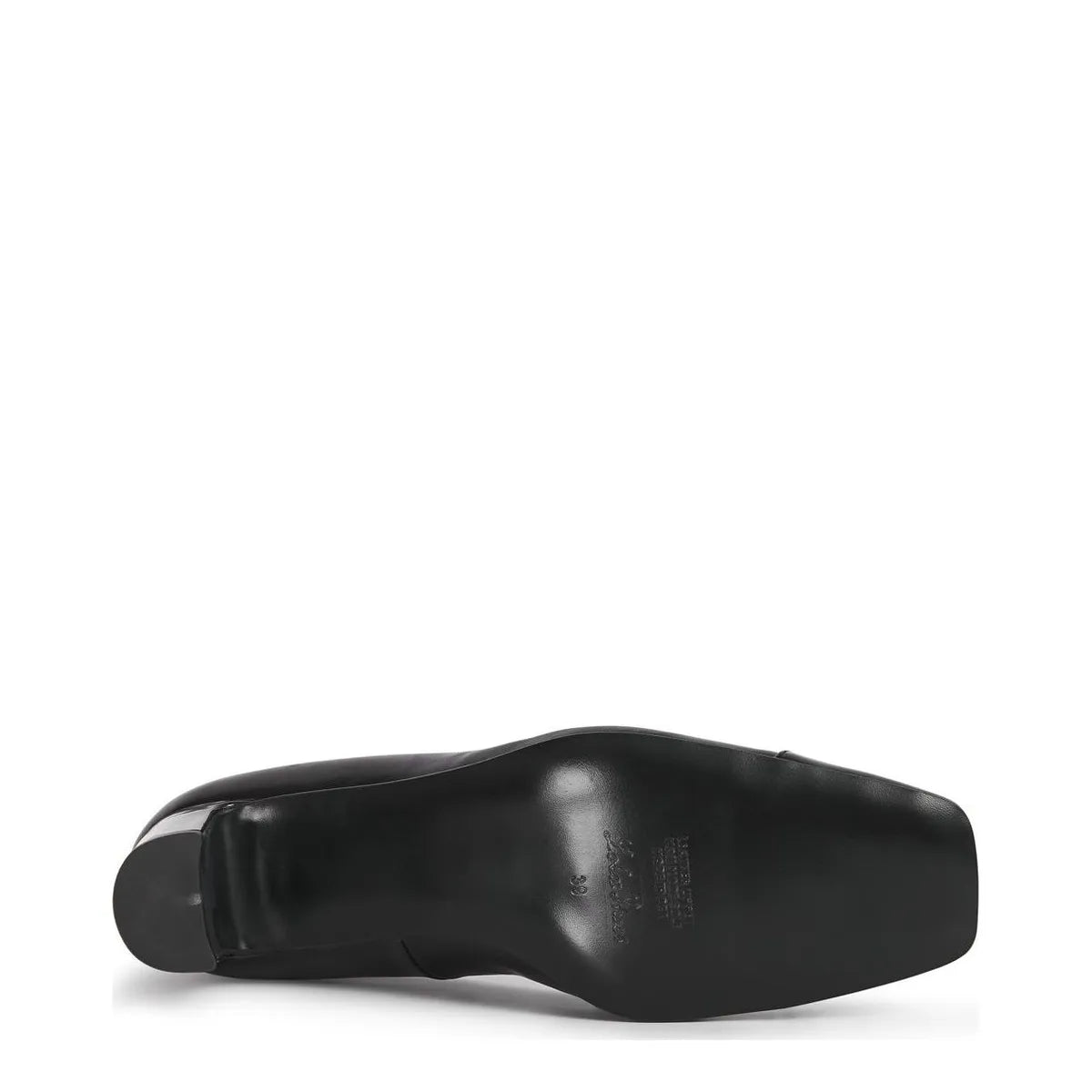 Women's Eye Decorative Trim Leather Court Shoes G 131 - Black