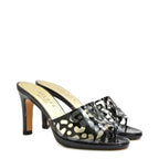 Women's AZUREE Cannes Naouli Cut-Out Design Mules H 100 - Black