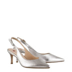 Women's HÖGL 0-176201 Boulevard 60 SL Slingback Pump Shoes HO 89 - Silver