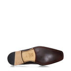 Men's VITELO Croc Print Leather Slip On Shoes TS 11- Burgundy