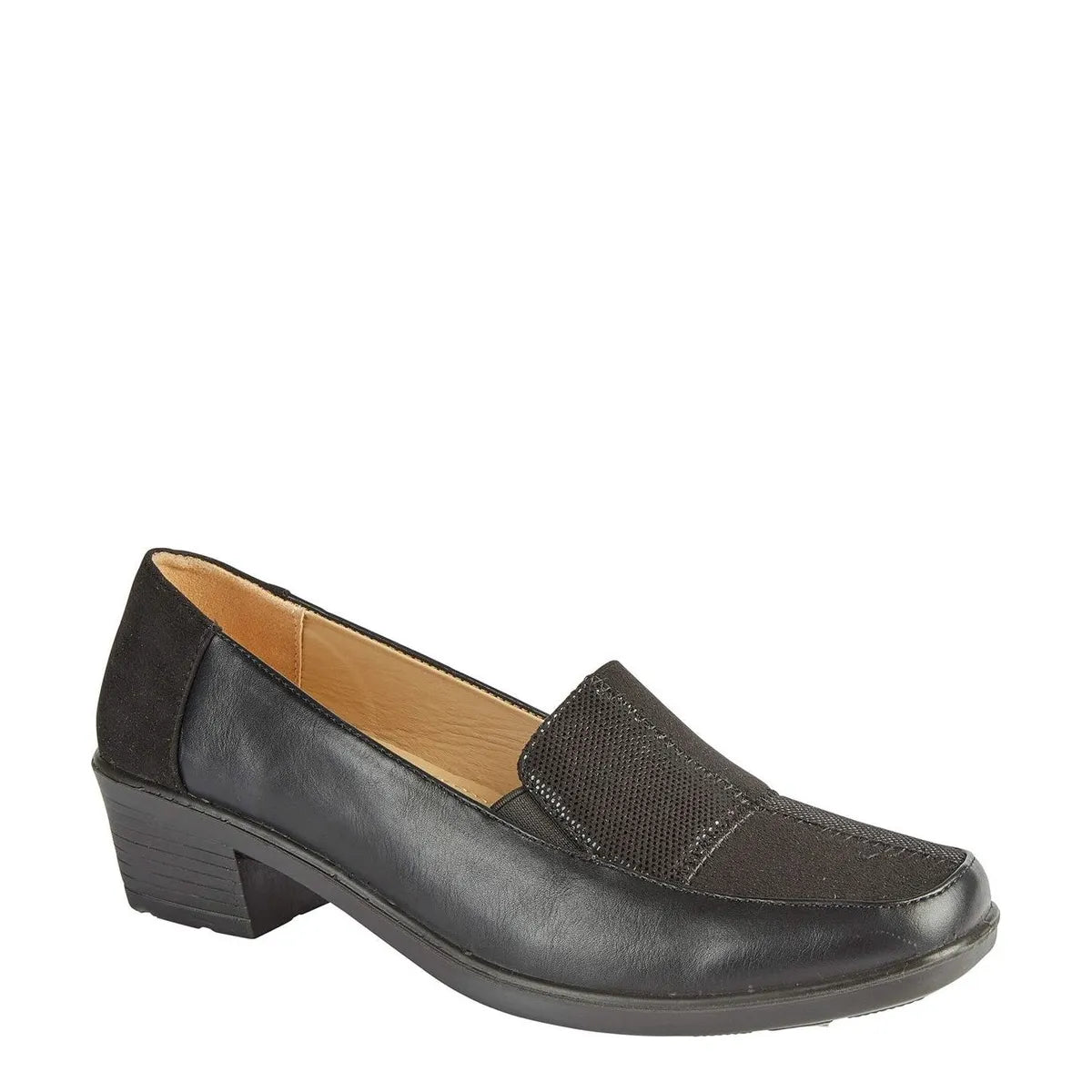 Women's Shoe Tree COMFORT Margaret Lightweight Loafer Shoes - Black