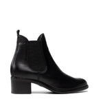 Women's Tamaris 1-25040-27 Block Heel Leather Chelsea Boots K 10 - Black