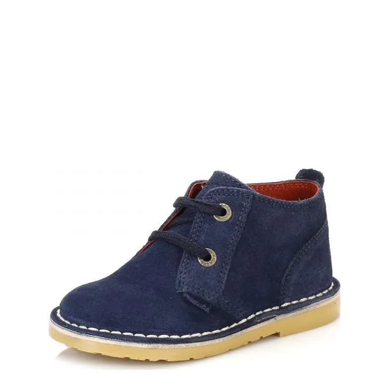 Boy's Kickers Adlar Infant Desert Suede Boots - Blue