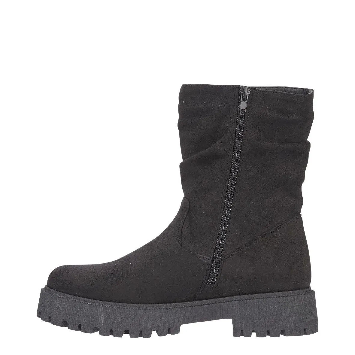 Women's Emma Boots Chunky Luisa Slouch Ankle Boots - Black