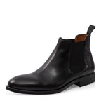Men's EYE Croc & Leather Print Chelsea Boots 5442 TS 37 - Black