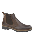 Men's IMAC M326B Imactex Waxy Leather Lightweight Ankle Boots - Brown