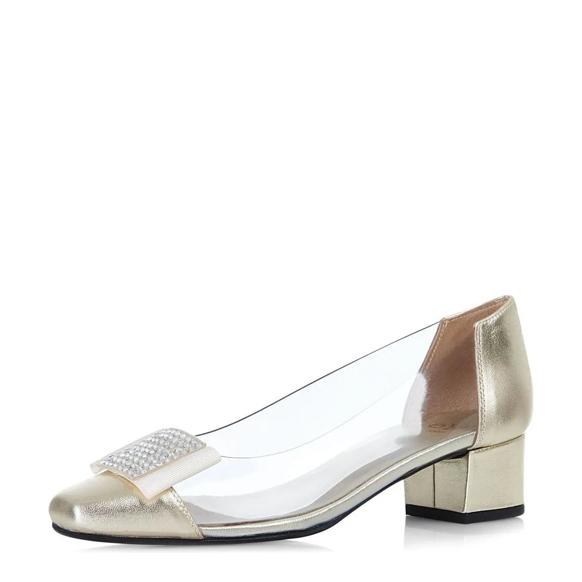 Women's EYE Metallic Patent Leather Ballet Dress Shoes F 71 - Gold