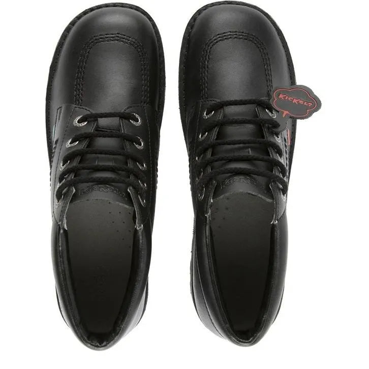 Boy's Kickers Kick Hi Classic Junior Lace-up Boots - Black