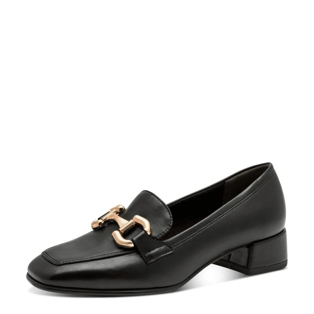 Women's Tamaris 1-24316-34 Trotteur Loafer Shoes K 15 - Black Matt
