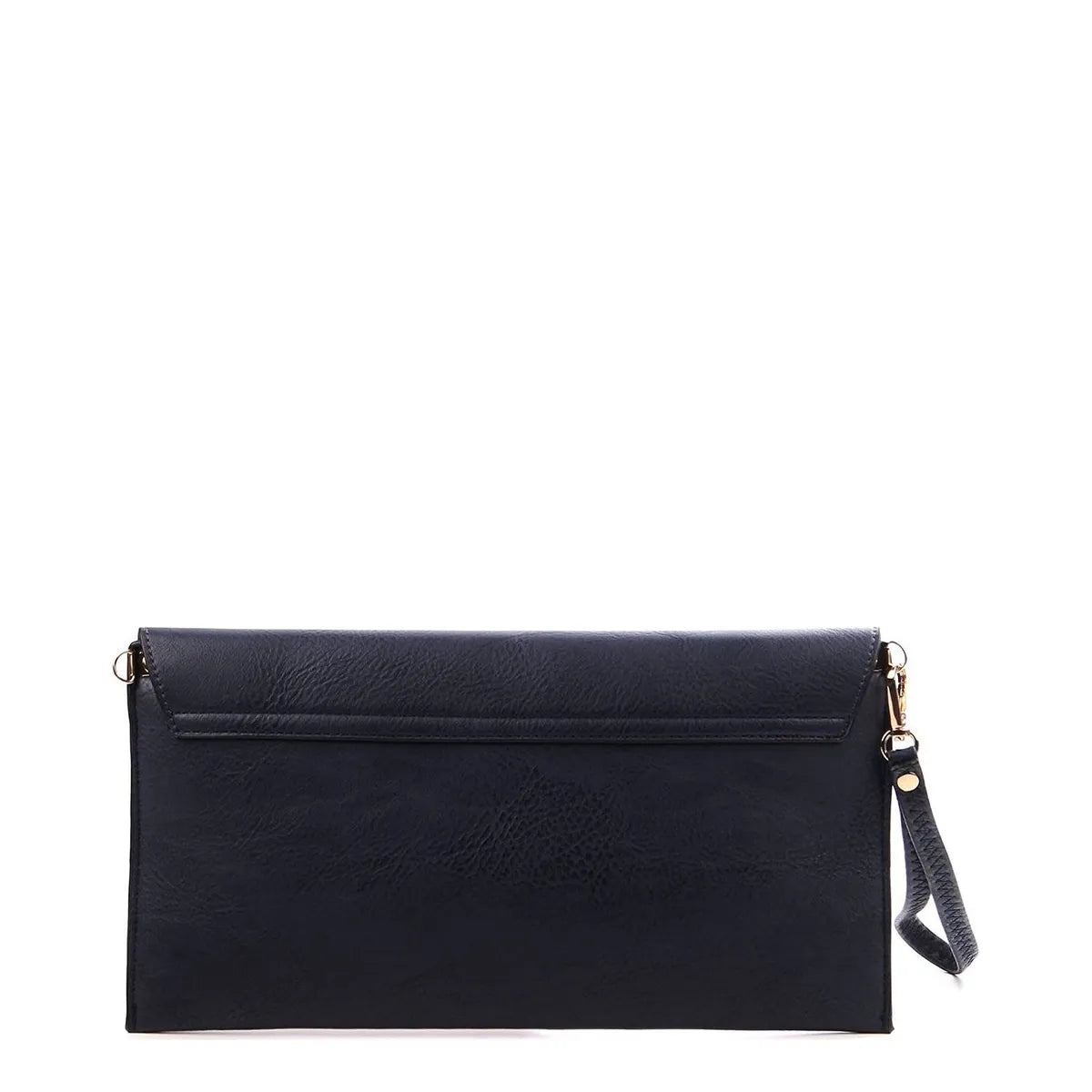 Women's Long & Son Envelope Style, Wristlet, Shoulder, Clutch Bags 120343 - Black