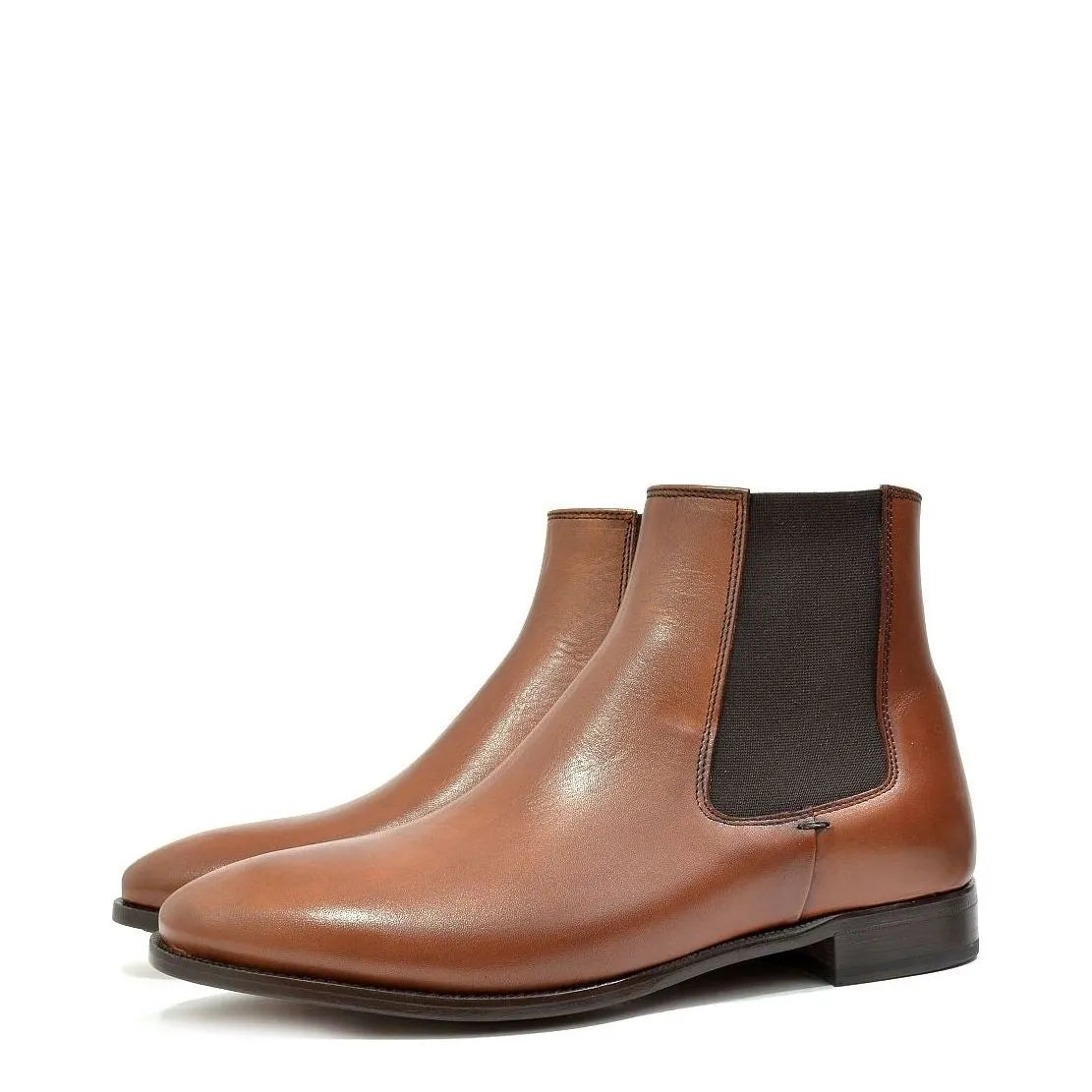 Men's EYE Botin Leather and Suede Chelsea Boots - Tan
