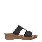 Women's Jo & Joe Gibraltar Lightweight Wedge Mule Sandals - Black