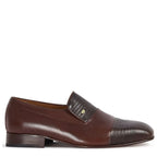 Men's Vitelo Slip On Toe Cap Leather Shoes 99716 M 68 - Brown