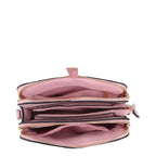 Women's Long & Son Medium Shoulder & Cross Body Hand Bags D1585-1 - Dusty Pink
