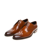 Men's John White Romsey Leather Derby Shoes - Tan