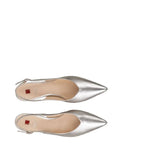 Women's HÖGL 0-176201 Boulevard 60 SL Slingback Pump Shoes HO 89 - Silver