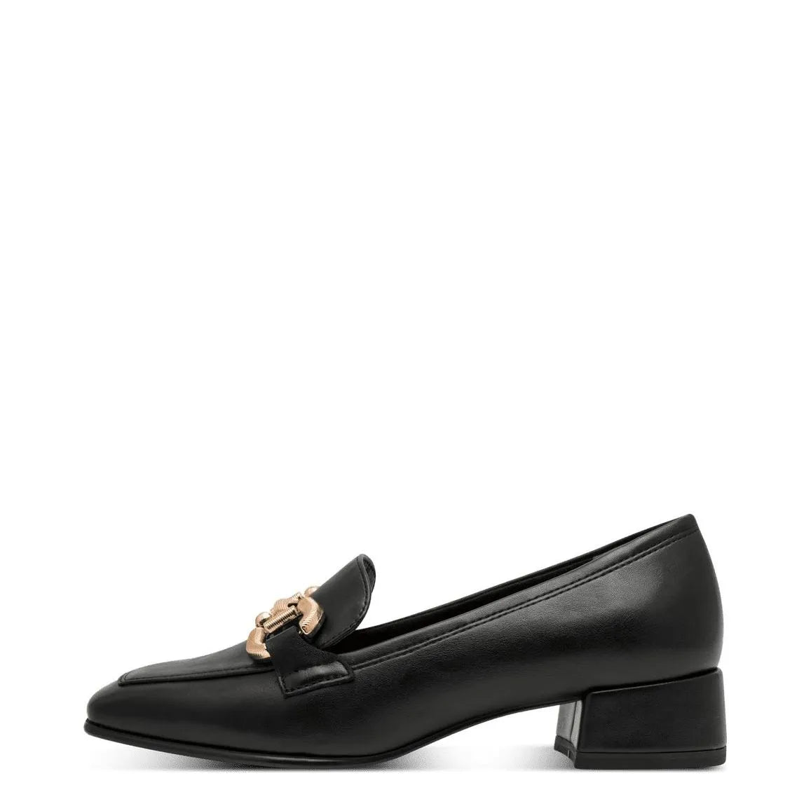 Women's Tamaris 1-24316-34 Trotteur Loafer Shoes K 15 - Black Matt