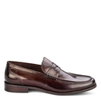 Men's John White Downey Penny Loafer Leather Shoes - Brown