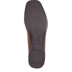 Women's Tamaris 1-24316-43 Trotteur Patent Loafer Shoes K 15 - Cognac