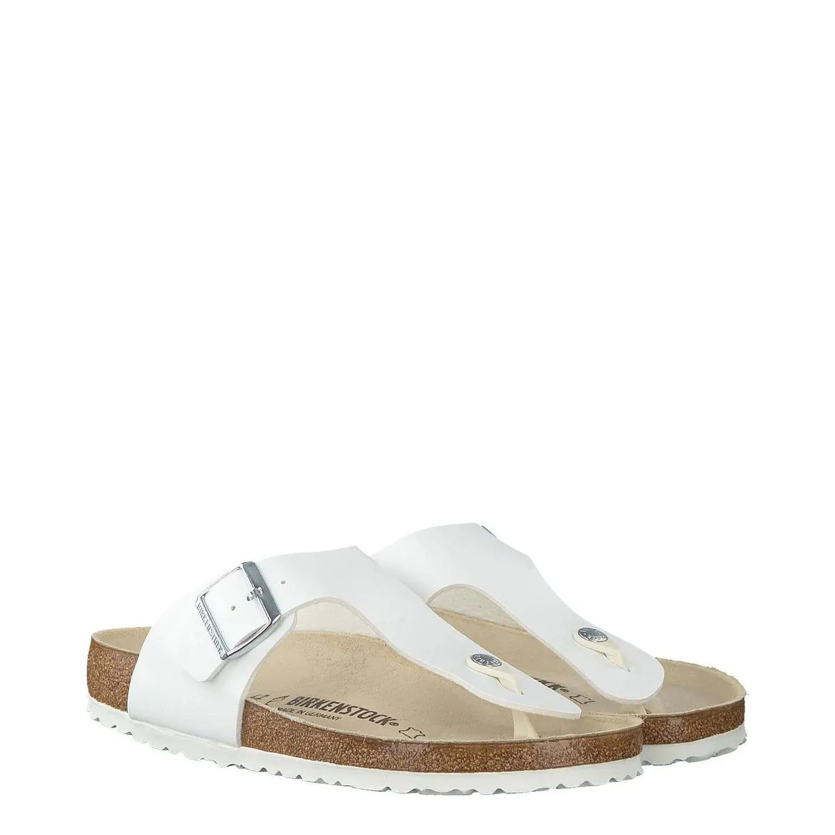 Men's Birkenstock Ramses Toe Post Slip-On Mules - White