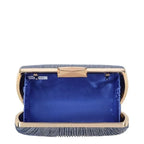 Women's Long & Son Glitter Evening Clutch Bags Z18185 - Blue