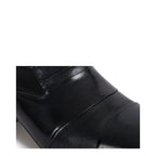 Men's Vitelo Plain Leather Cuban Heel Shoes 6029 PC 19 - Black