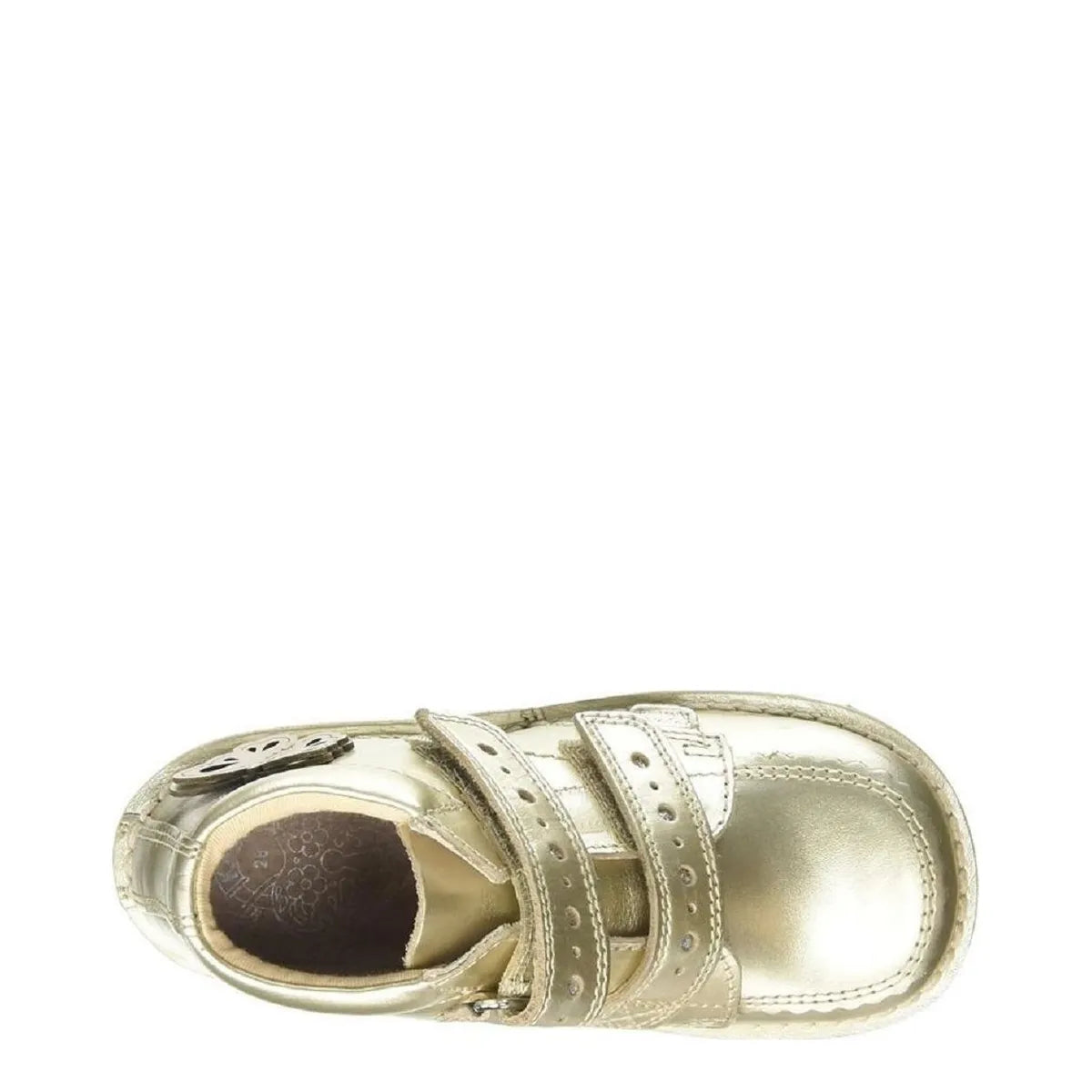 Girl's Kickers Kick Hi F Gold Patent Boots