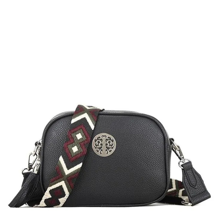 Women's Long & Son Medium Shoulder & Cross-Body Bags 32227 - Black