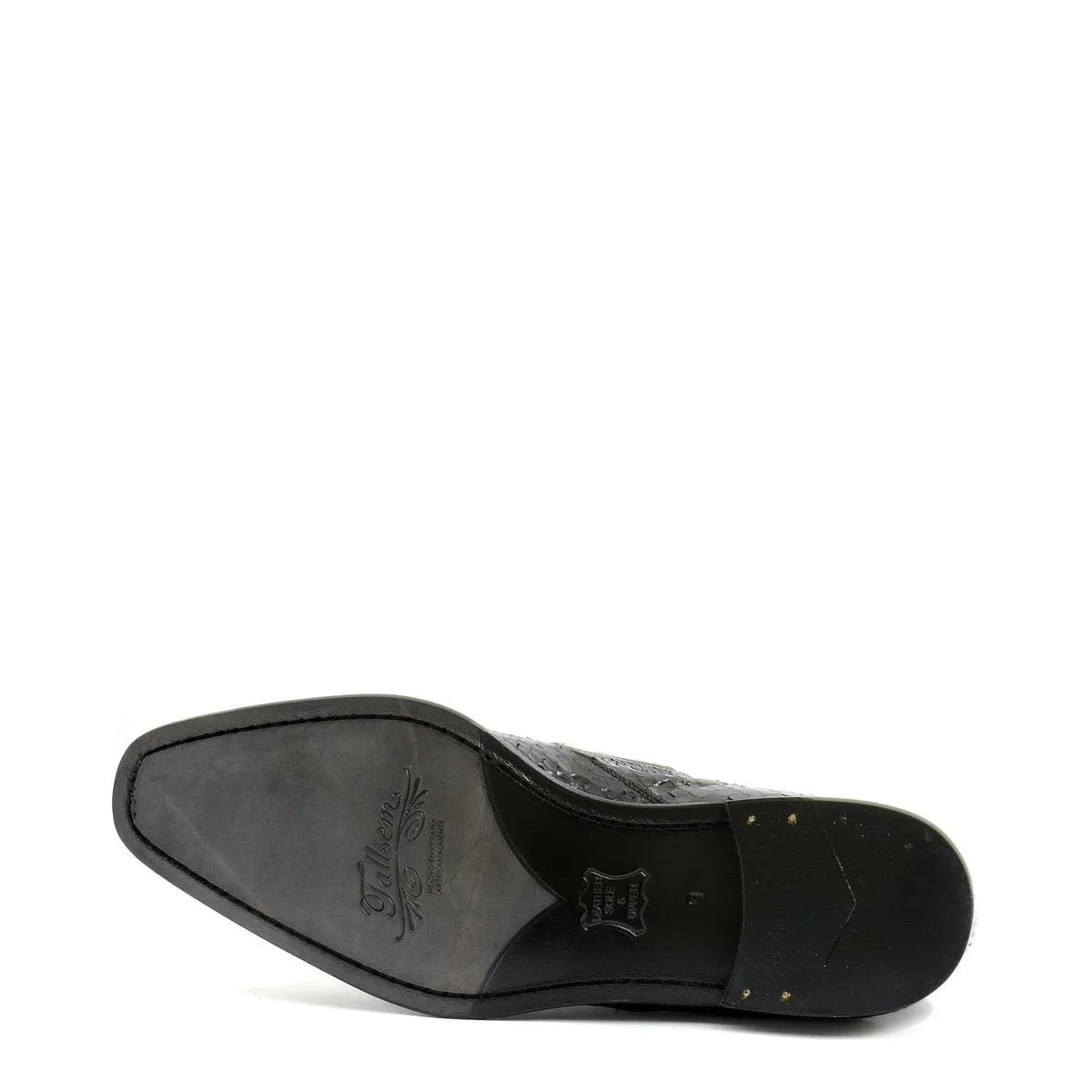 Men's EYE Exotic Python Snake Skin Leather Slip-On Shoes TS 43 - Black