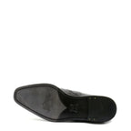 Men's EYE Exotic Python Snake Skin Leather Slip-On Shoes TS 43 - Black