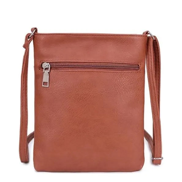 Women's Long & Son Medium Cross Body Bags 18802 - Brown
