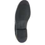 Men's Luca Mancini Extra Wide Fitting Soft Leather Lace-Up Shoes LM2 - Black