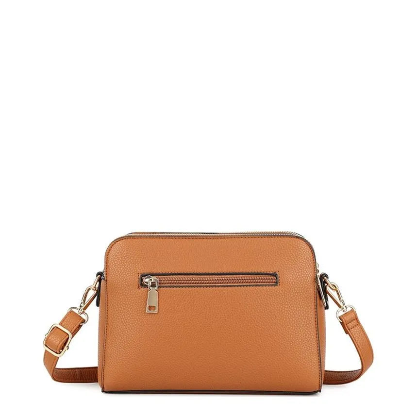 Women's Long & Son Medium Shoulder & Cross Body Hand Bags 23327 - Brown