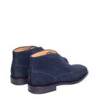 Men's John White Westfield Suede Chukka Lace-Up Boots - Navy Suede