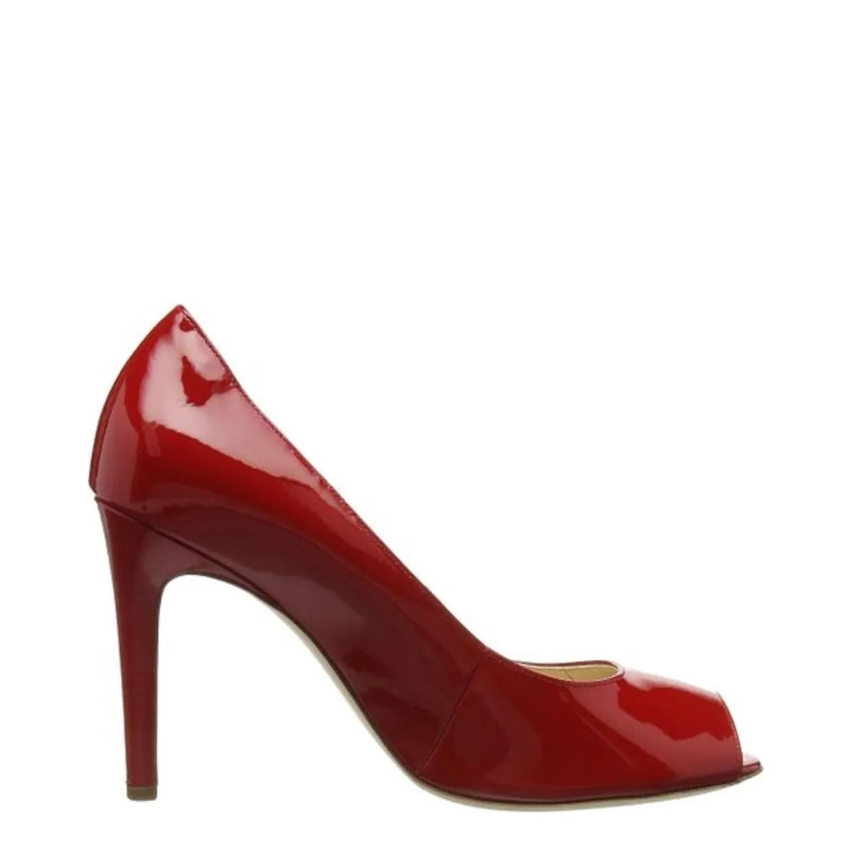 Women's HÖGL 1-10 9804 Open-Toe Pump Court Shoes HO 63- Red 4000