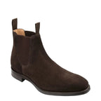 Men's Loake Chatsworth 1880 Leather Suede Chelsea Boots - Dark Brown