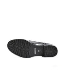 Women's VITELO Double Monk Semi-Brogue Leather Shoes F 116 - Black
