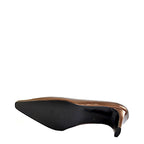 Women's EYE Mid Heel Leather Court Shoes F 73 - Bronze