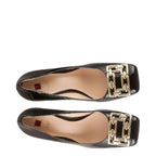 Women's HÖGL 5-107414 Madeleine Patent Leather Pump Shoes HO 87 - Black Patent