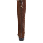 Women's EYE Knee High Leather Riding Boots J 16 - Brown Suede