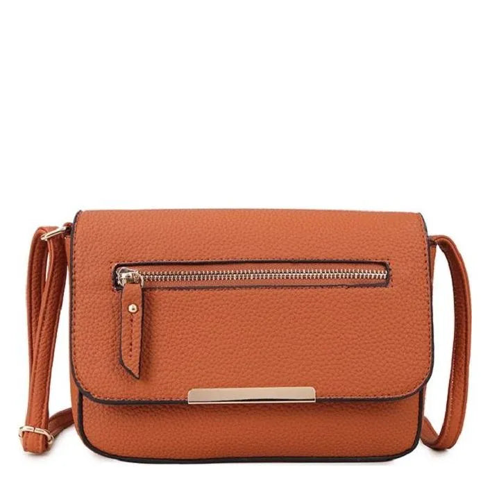 Women's Long & Son Cross Body & Shoulder Hand Bags C-1337 - Brown