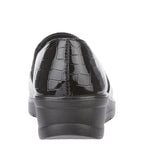 Women's Shoe Tree COMFORT Agatha Ultra Lightweight Twin Gusset Loafer Shoes - Black Croc