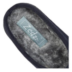 Men's Zedzzz Alex MS396 Centre Seam Mule Slippers - Navy