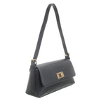 Women's Bessie London Flap Over Shoulder & Cross Body Bag BD6784 - Black