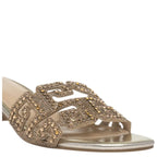 Women's TRUFFLE Collection Botham Low Heel Mules - Gold